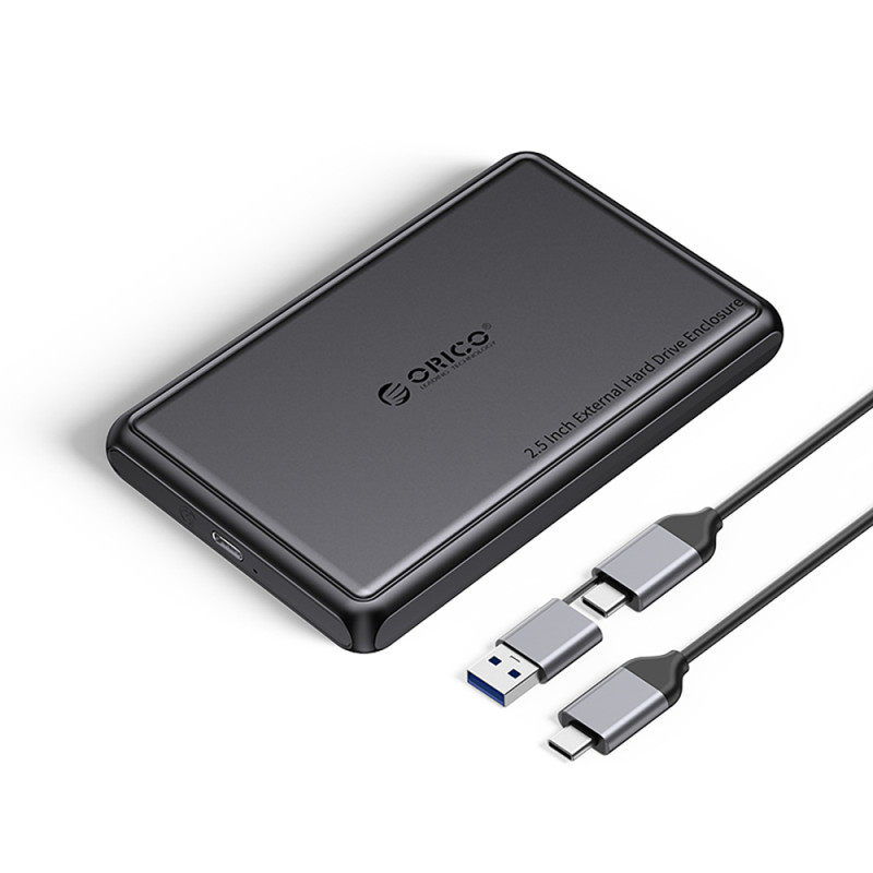 Orico DDL25-C3 externí box na 2,5" HDD/SSD USB-C 5Gb/s – černý