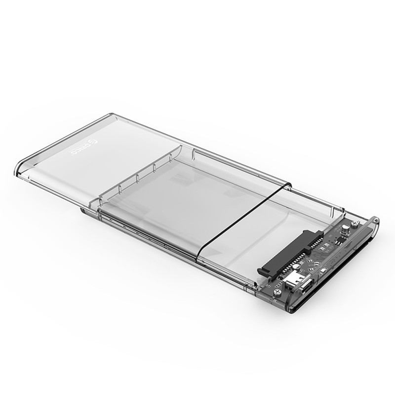Orico 2139C3 externí box na disk 2,5" HDD/SSD USB-C 5Gb/s – průhledný