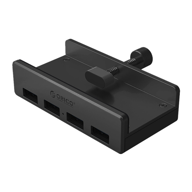Orico MH4PU USB hub s upevněním svorkou ke stolu 4x USB-A 3.0 – černý