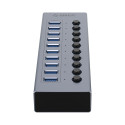 Orico BT2U3-10AB USB hub 10x USB-A 3.0 s vypínači | AppleGang