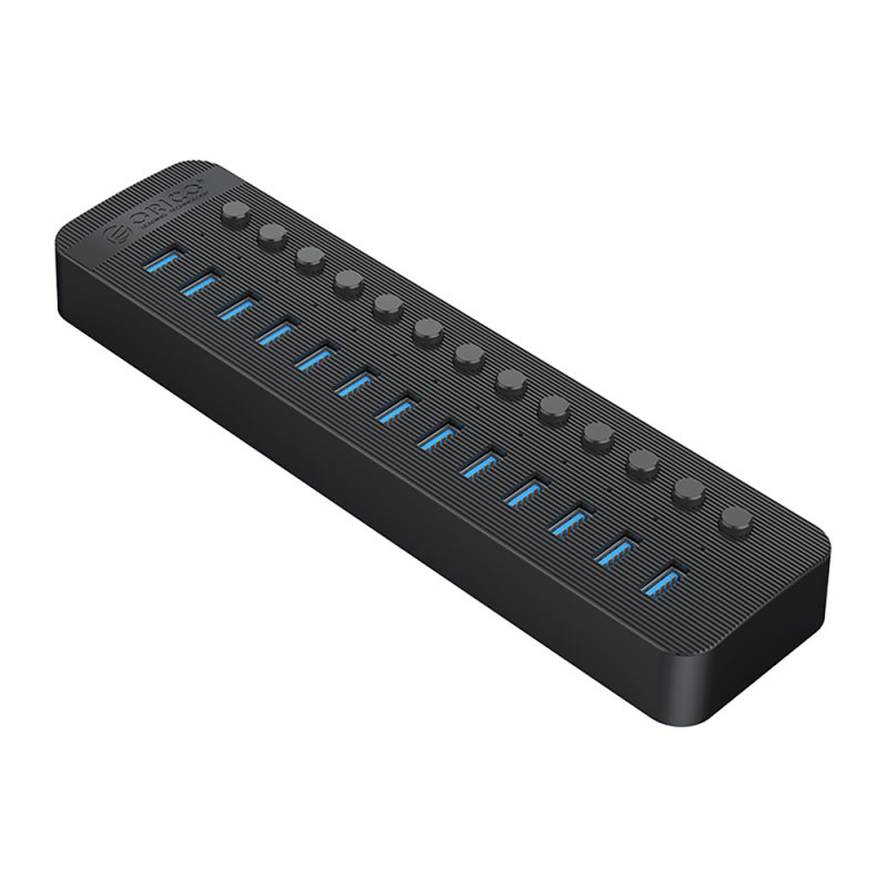 Orico CT2U3-13AB USB hub 13x USB-A 3.0 s vypínači – černý