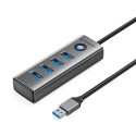 Orico PDD4U-U3 USB hub 4x USB-A 3.0 šedá | AppleGang