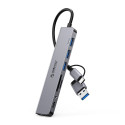 Orico YSA8-U3 USB-C rozbočovač s čtečkou TF/SD | AppleGang