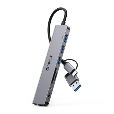 Orico YSA8-U3 USB-C rozbočovač s čtečkou TF/SD | AppleGang