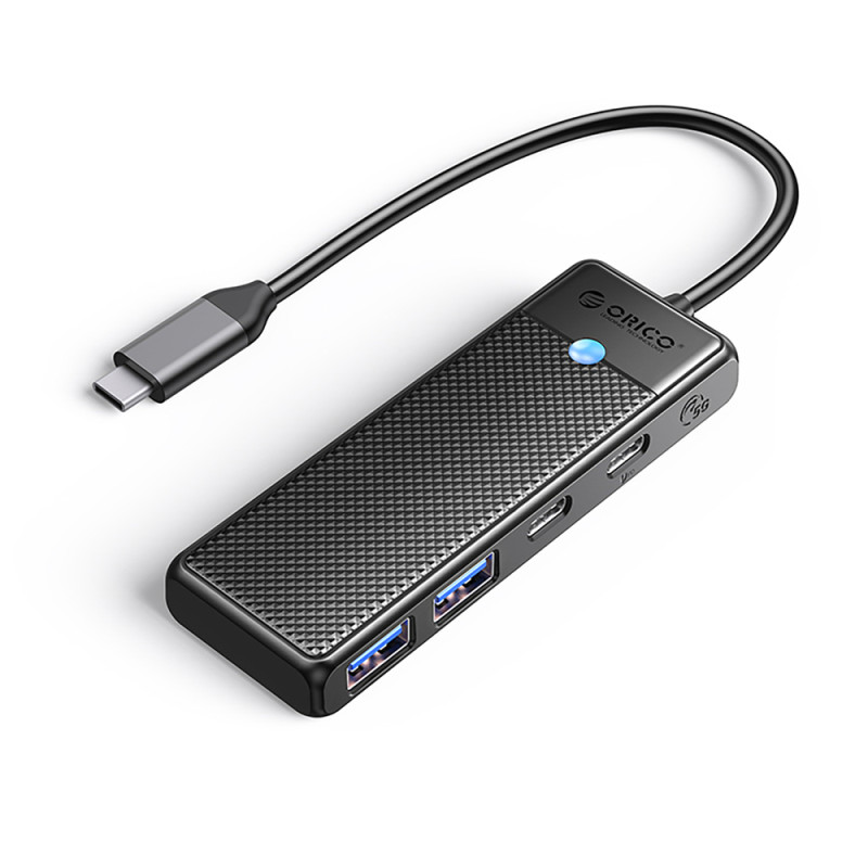 Orico PAPW2AC-C3 USB-C rozbočovač 2x USB-A 3.0 + USB-C 3.0 + USB-C PD 100W – černý