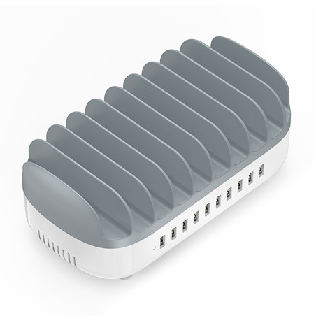 Orico DUK-10P-V1 nabíjecí stanice 10× USB-A – bílá | AppleGang