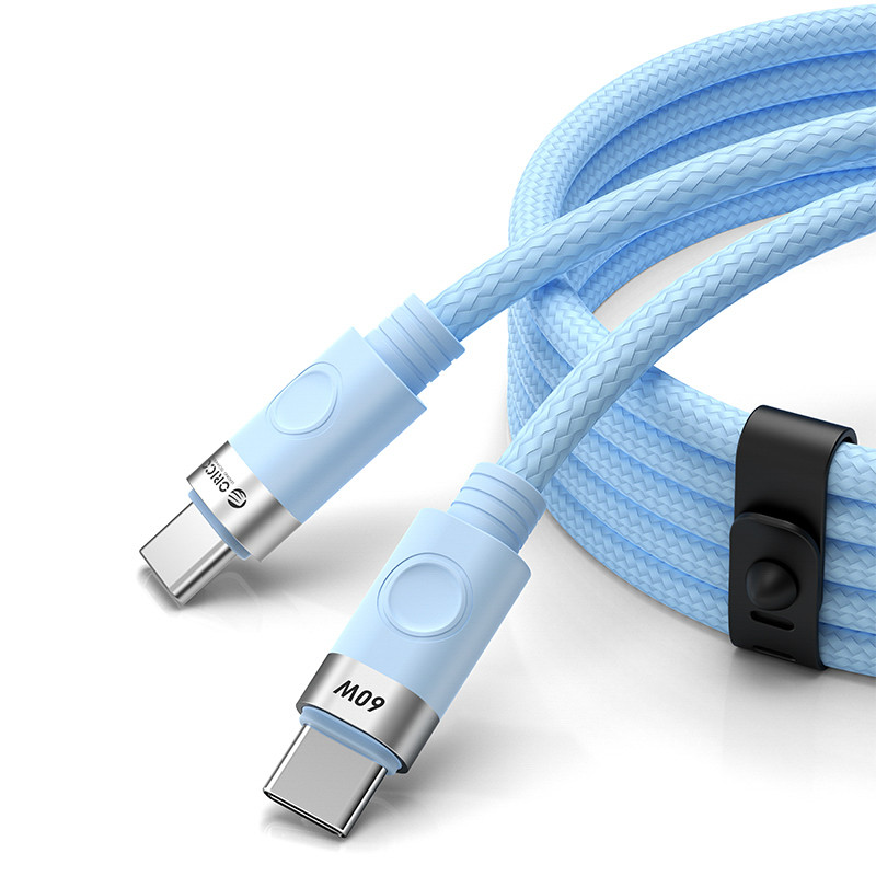 Orico CDX 60W 3A Power Delivery USB-C – USB-C kabel 1 m – modrý