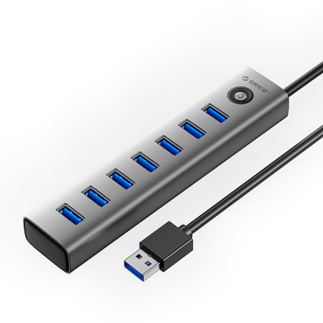 Orico CL7U-U3 USB hub 7x USB-A 3.0 + USB-C | AppleGang