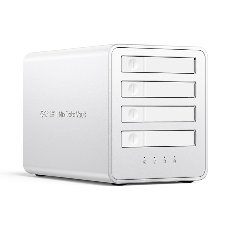 Orico 8848RC3 DAS 4pozicové diskové pole 2,5" HDD/SSD/M.2 SATA/mSATA – bílá