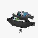 AG PREMIUM Shoulder Sling Backpack Ledvinka přes rameno, 3 + 1 kapsa, černá