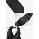 AG PREMIUM Shoulder Sling Backpack Ledvinka přes rameno, 3 + 1 kapsa, černá