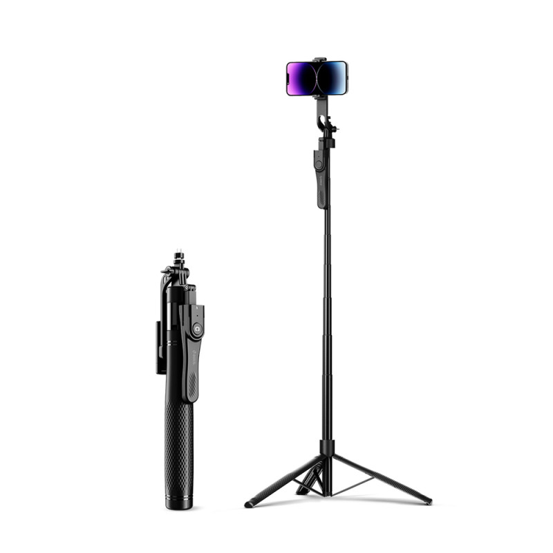Selfie tyč Orico SPM215 stativ 1/4" pro telefon s otočením o 360° a Bluetooth 5.2 – černá