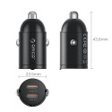 Orico MiniRing 30W 2× USB-C nabíječka do auta | AppleGang