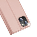 DUX DUCIS SkinPro kryt typu kniha pro iPhone 14 Plus, růžovo-zlatý