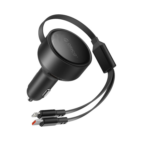 Orico Dual Stretch 60W nabíječka do auta USB-C + Lightning | AppleGang