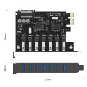 Orico PVU3 karta PCI-E 7× USB 3.0 pro PC | AppleGang