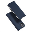 DUX DUCIS SkinPro kryt typu kniha pro iPhone 14 Plus, tmavě modrý