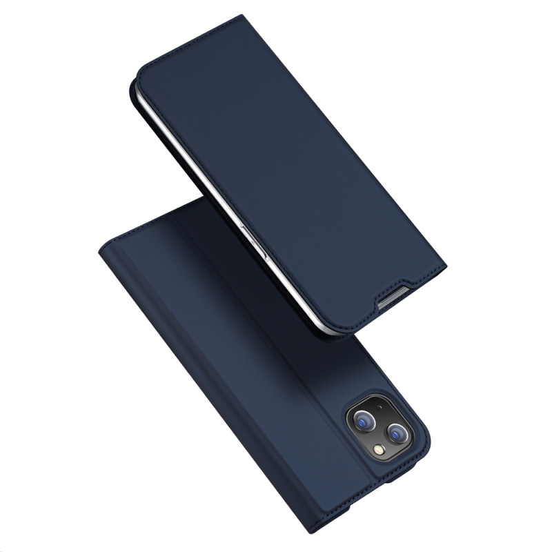 DUX DUCIS SkinPro kryt typu kniha pro iPhone 14 Plus, tmavě modrý