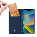 DUX DUCIS SkinPro kryt typu kniha pro iPhone 14 Plus, tmavě modrý