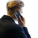 DUX DUCIS SkinPro kryt typu kniha pro iPhone 14 Plus, tmavě modrý