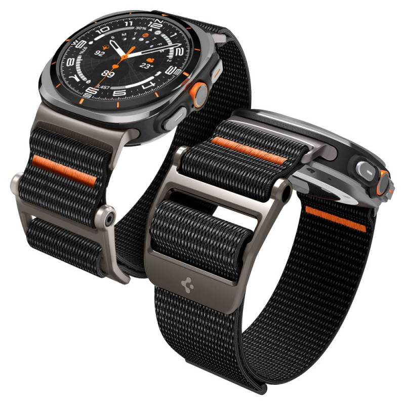 Řemínek Spigen DURAPRO FLEX pro Galaxy Watch Ultra 2024 / 2025 (47 mm) - černá