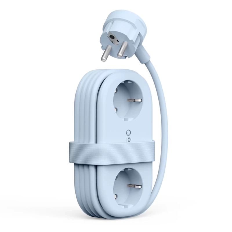 Orico AP3 65W GaN 6v1 prodlužovací zásuvka 2x AC + 2x USB-A + 2x USB-C – modrá
