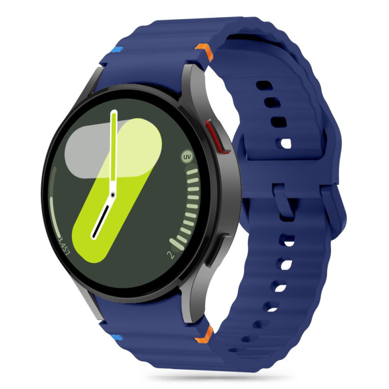 Řemínek Tech-Protect SILICONE SPORT pro Samsung Galaxy Watch 4 / 5 / 5 PRO / 6 / 7 / FE - navy blue