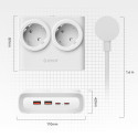 Orico PDC25 25W 6v1 prodlužovací přívod USB-C – bílá | AppleGang