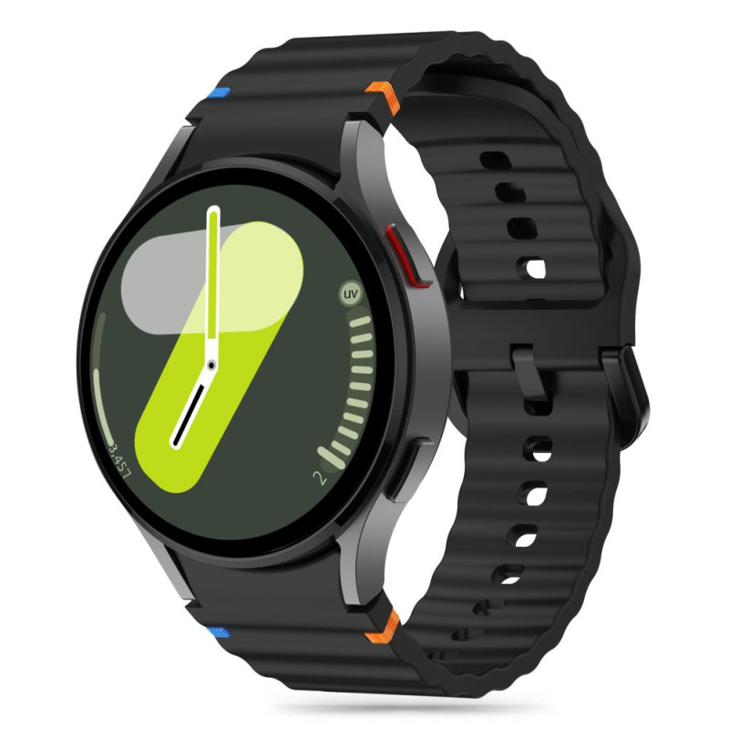 Řemínek Tech-Protect SILICONE SPORT pro Galaxy Watch 4 / 5 / 5 PRO / 6 / 7 / FE - black