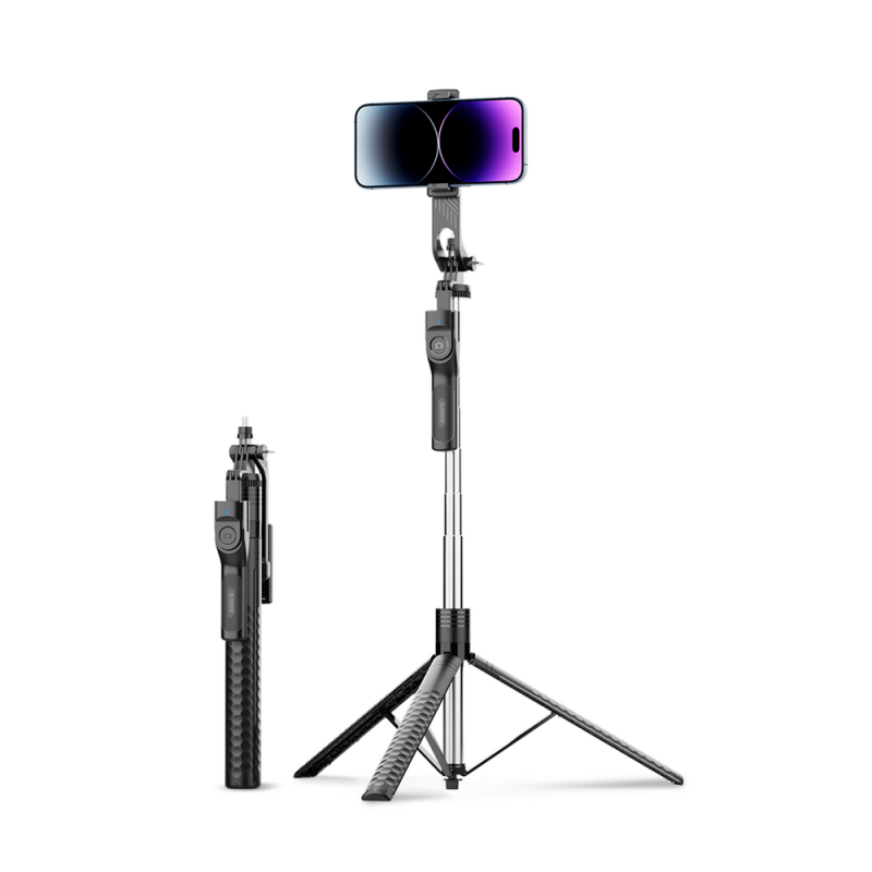 Selfie tyč Orico SPM190 stativ 1/4" pro telefon a fotoaparát s rotací 360° Bluetooth 5.2 – černá