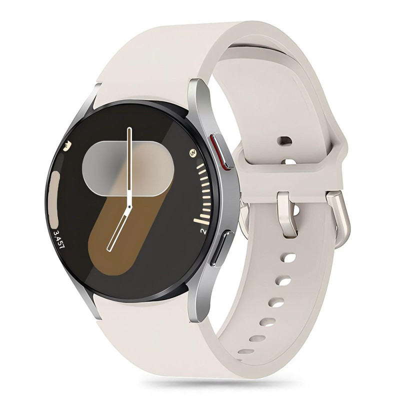 Řemínek Tech-Protect SILICONE pro Galaxy Watch 4 / 5 / 5 PRO / 6 / 7 / FE STARLIGHT - starlight