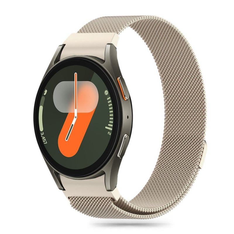 Řemínek Tech-Protect MILANESEBAND pro Galaxy Watch 4 / 5 / 5 PRO / 6 / 7 / FE - starlight