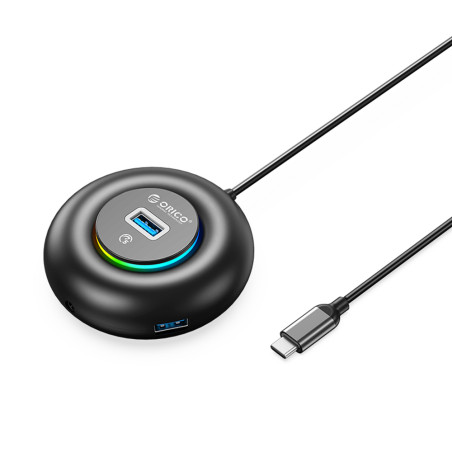 Orico YXR4-C3 RGB USB hub 4 porty USB-A 3.0 0,3 m | AppleGang