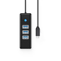 Orico PW3UR25-C3 USB hub 3x USB-A 2.5G Ethernet 0,15 m | AppleGang