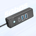 Orico PWC2U-U3 USB hub 3 porty 1 m černá | AppleGang
