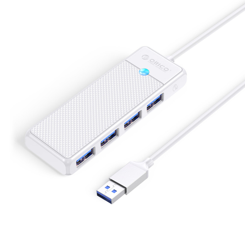 Orico PAPW4A-U3 USB hub 4 porty 4x USB-A 3.0 0,15 m – bílá