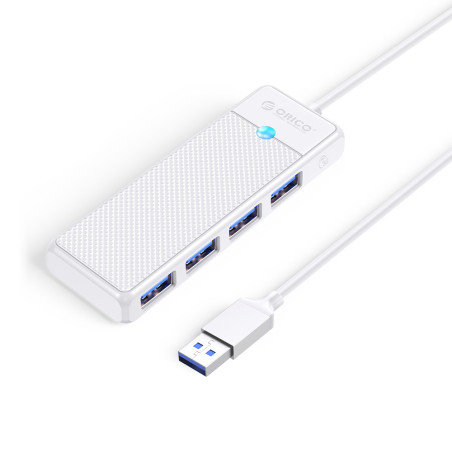 Orico PAPW4A-U3 USB hub 4 porty USB-A 1 m bílá | AppleGang