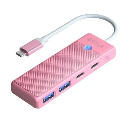 Orico PAPW2AC-C3 USB hub s USB-C PD 100W – růžový | AppleGang