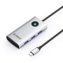 Orico PW11 dokovací stanice USB-C 6v1 HDMI 4K – stříbrná | AppleGang