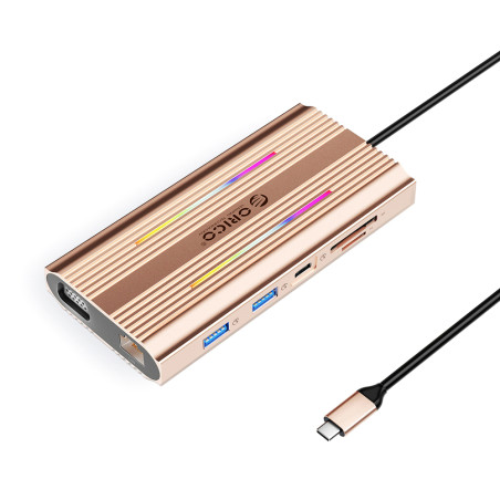 Orico XDR 12v1 USB-C dokovací stanice RGB | AppleGang
