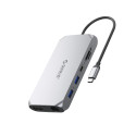 Orico XCR 12v1 USB-C dok 2x HDMI DisplayPort šedá | AppleGang