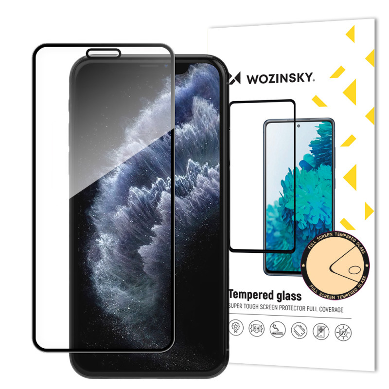 Ochranné sklo Wozinsky HARDNESS 9H Full Glue pro iPhone 11 Pro / iPhone XS / iPhone X - black