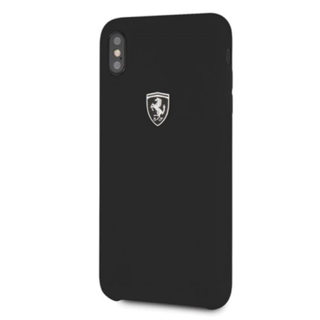Kryt Ferrari SILICONE Off Track iPhone XS Max - černý