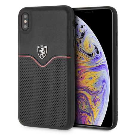 Kryt Ferrari FEOVEHCI65BK pro iPhone XS Max - černý