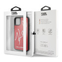 Kryt Karl Lagerfeld GLITTER Karl Signature iPhone 11 Pro - červená