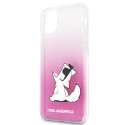 Kryt Karl Lagerfeld Choupette Fun iPhone 11 Pro Max - růžový