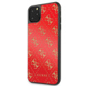 Kryt Guess GUHCN654GGPRE iPhone 11 Pro Max - červený glitter