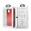 Kryt Guess GUHCN654GGPRE iPhone 11 Pro Max - červený glitter