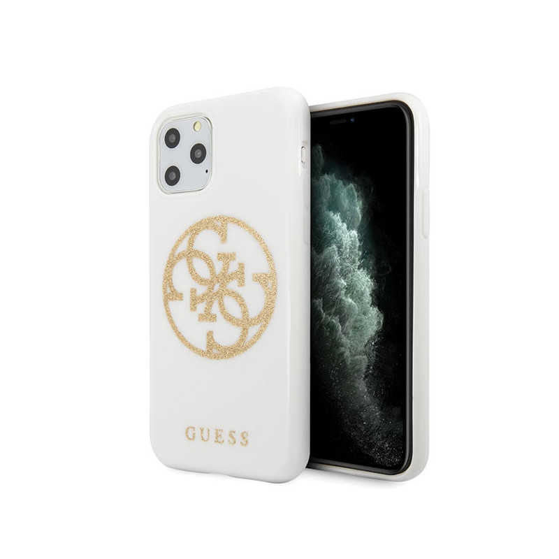 Kryt Guess GUHCN65TPUWHGLG pro iPhone 11 Pro Max - white/white