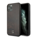 Kryt Mercedes Wood Line Rosewood iPhone 11 Pro Max - hnědý